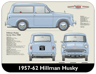 Hillman Husky Series 1 1957-61 Place Mat, Medium